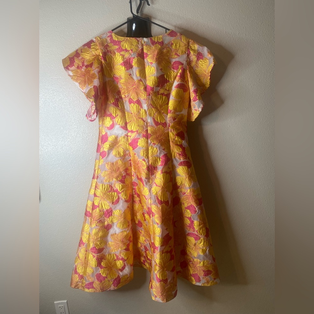 Dorinda Clark Cole Rose Collection Floral Dress Vintage - Picture 2 of 4